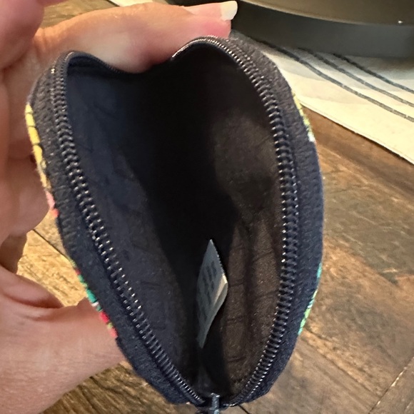 Vera Bradley Pineapple Coin Purse Keychain - Yellow and navy - Picture 2 of 3